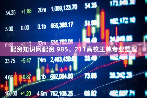 配资知识网配资 985、211高校王牌专业整理